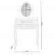 Aga LED-es öltözőasztal tükörrel + zsámoly