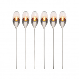 Kynast Kerti LED napelemes fáklya 112 cm 6 db