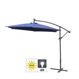 Aga kerti napernyő EXCLUSIV LED 300 cm sötétkék