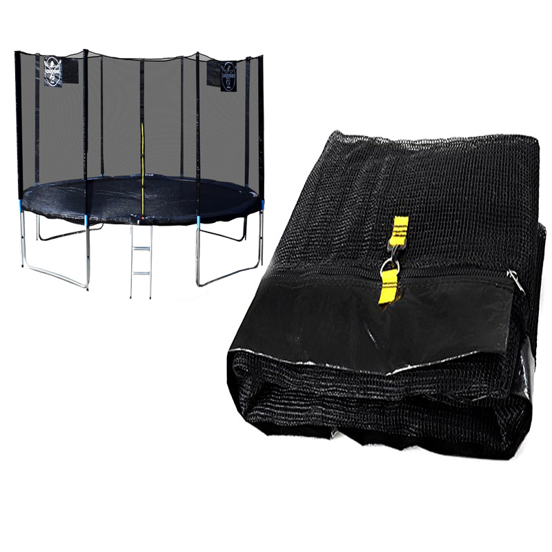 Chiemsee Védőháló 430 cm-es trambulinhoz, 8 oszlop, Fekete