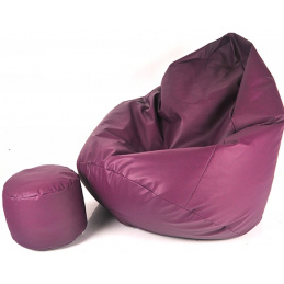 Aga kanapé táska XXXL + lábtartó Plum