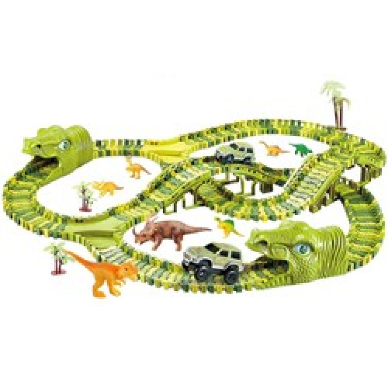 Dinoszaurusz autópálya 240 darabos Kruzzel 17248