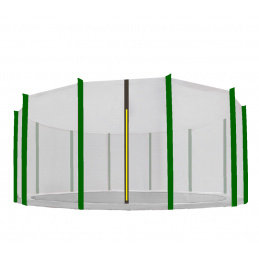 Aga Védőháló 488 cm 12 rúdhoz Fekete háló / Sötétzöld