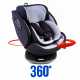 Aga Autósülés i-Size 360° 0-36 kg Fekete/Világosszürke