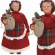 Karácsonyi Mrs. Claus figura