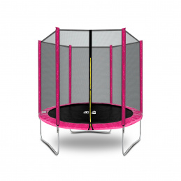 Aga SPORT TOP Trambulin 180 cm Rózsaszín + védőháló