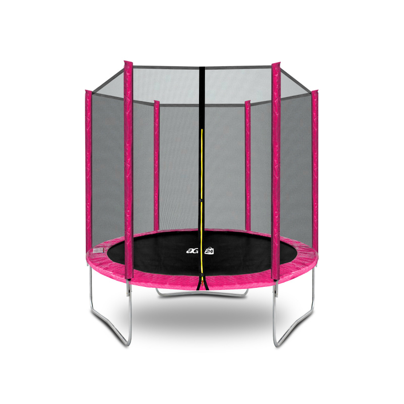 Aga SPORT TOP Trambulin 180 cm Rózsaszín + védőháló