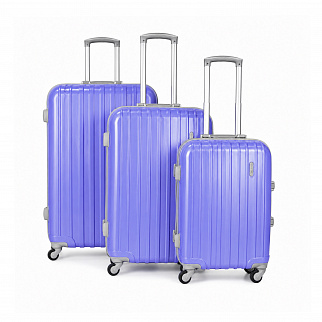 Linder Exclusiv bőröndkészlet  COLOR ALUMINUM MC3058 S,M,L lila