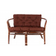 Aga Rattan kanapé garnitúra szett BAHAMA Choco Brown