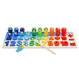 Aga4Kids Fából készült oktatási készlet számokkal Aga4Kids Fából készült oktatási készlet számokkal