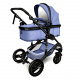 Kiduku Kombinált babakocsi 3 az 1-ben Kék