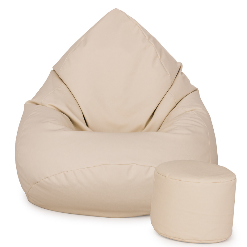 Aga Ülőzsák XXXL + lábtartó Bézs