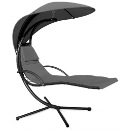 Aga Kerti függőágy tetővel Sötétszürke