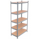 Kynast fém polc 172x75x30 cm 5 polc Ezüst
