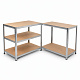 Linder Exclusiv Fém polcrendszer 180x100x60 cm 5 polccal