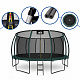 Aga SPORT EXCLUSIVE Trambulin 500 cm Sötétzöld + védőháló + létra