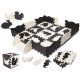 Aga Kontrasztos hab puzzle 30 x 30 cm, 25 db Fekete-krémszínű