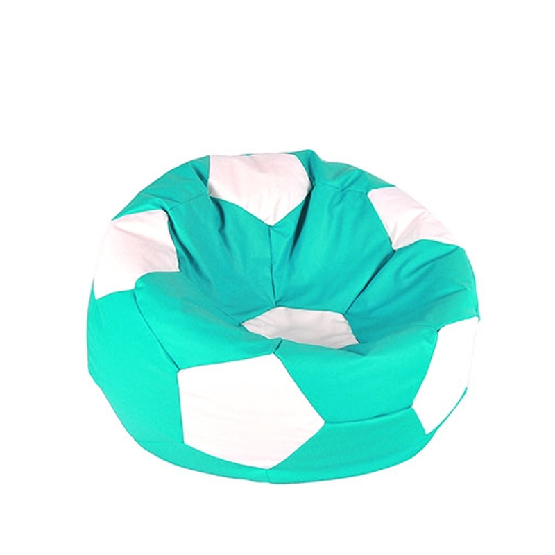 Aga kanapé táska BALL XXXL fehér - türkizkék