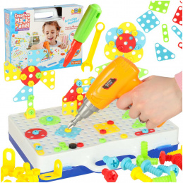 Aga Gyermek mozaika puzzle csavarhúzóval 151 db