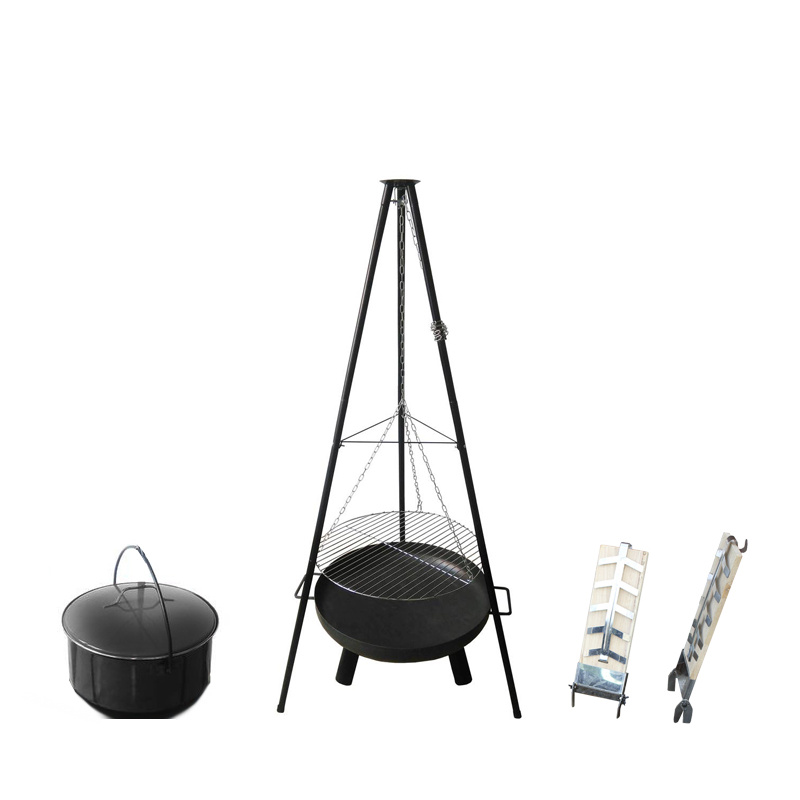 Aga Garden grillsütő állványon 4in1 OSLO kandallóval