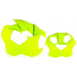 Aga kanapé táska BALL XXXL Fehér - Világoszöld + lábtartó