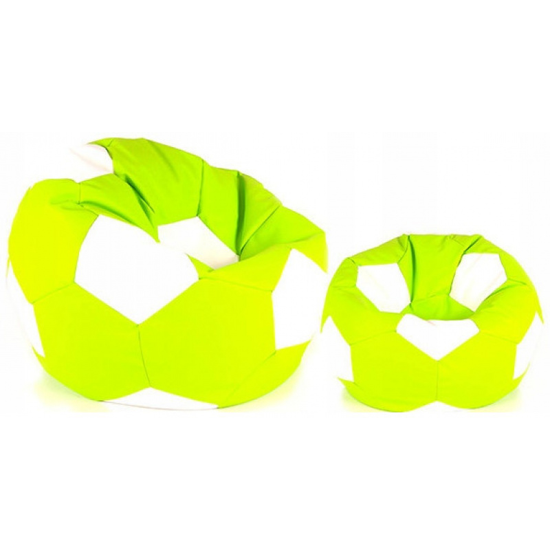 Aga kanapé táska BALL XXXL Fehér - Világoszöld + lábtartó