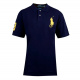 Ralph Lauren póló CUSTOM-FIT Casino kék Big Pony sárga