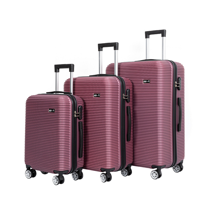 Aga Travel MR4651 bőröndszett Sötétvörös