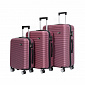 Aga Travel MR4651 bőröndszett Sötétvörös