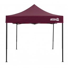 Aga Oldalsó falak nélküli eladói stand 3×3 m Sötétvörös