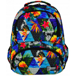 St.RIGHT Iskolatáska négy rekeszes Paradise