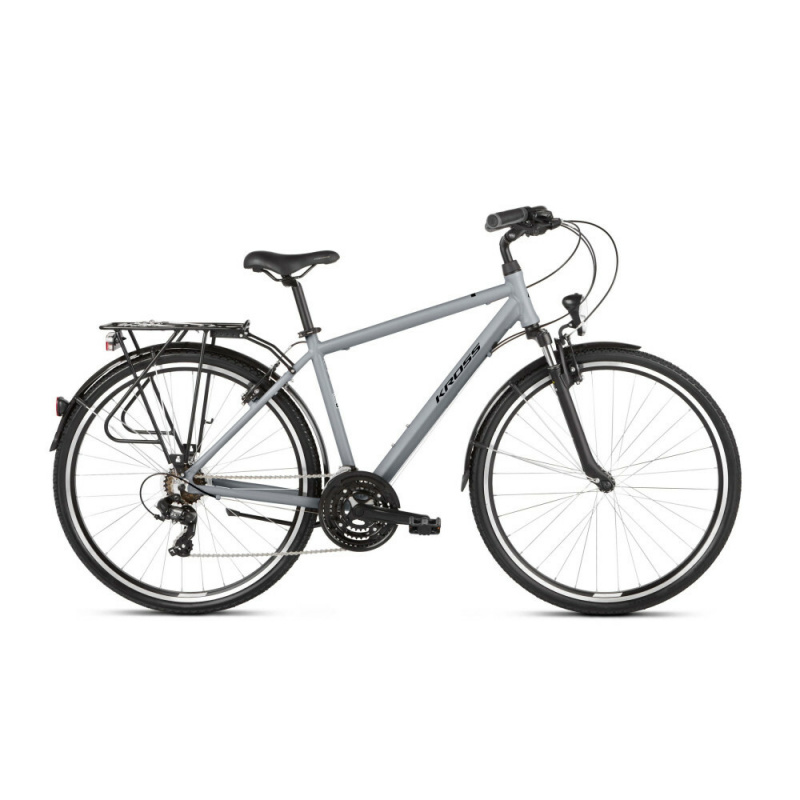 KROSS Férfi kerékpár Trans 1.0 L 28" Szürke