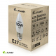 LED izzó - ecoPLANET - E27 - 10W - gyertya - 880Lm - meleg fehér