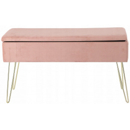 Aga Taburet tárolóhellyel Rózsaszín