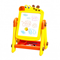 Aga4Kids Gyerek tábla filctollhoz 2 az 1-ben Sárga