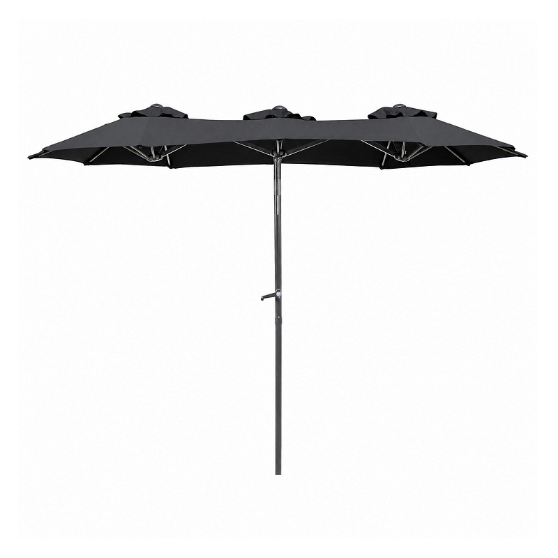 Linder Exclusiv Kerti napernyő 300x150x220 cm Sötétszürke