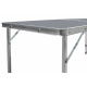 Aga Összecsukható kempingasztal 120x60x54/60/70 cm Szürke