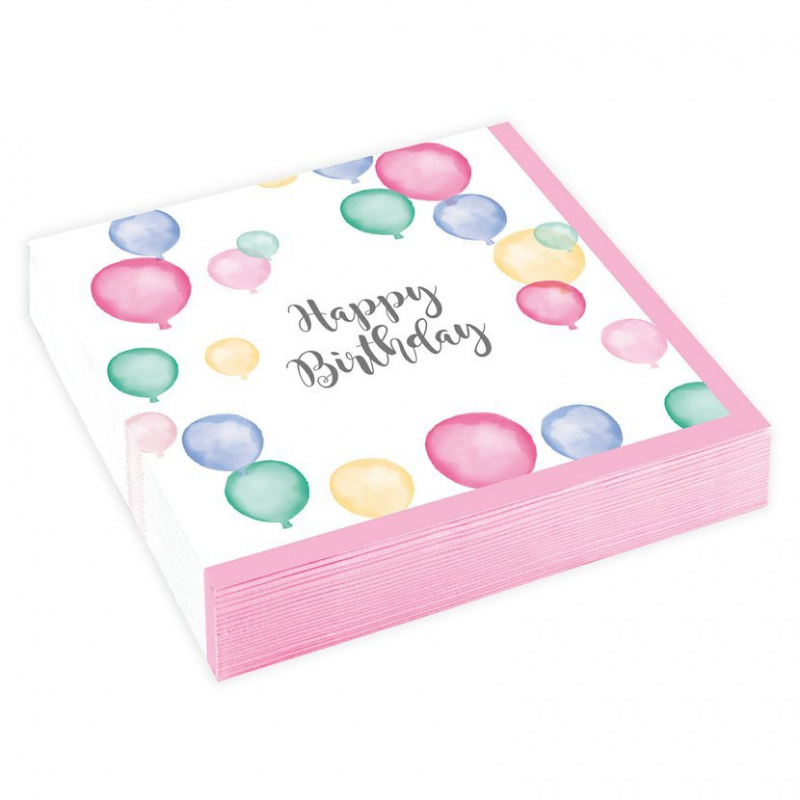 Aga4Kids Papíros szalvéta Pasztell lufik 25x25cm 20 db