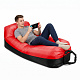 Aga Felfújható ágy LAZY BAG 230x70 cm Fekete/Piros