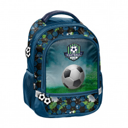 Paso Kétrekeszes iskolai hátizsák Foci