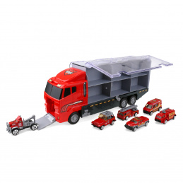 Aga4Kids Tűzoltóautók szállító teherautója