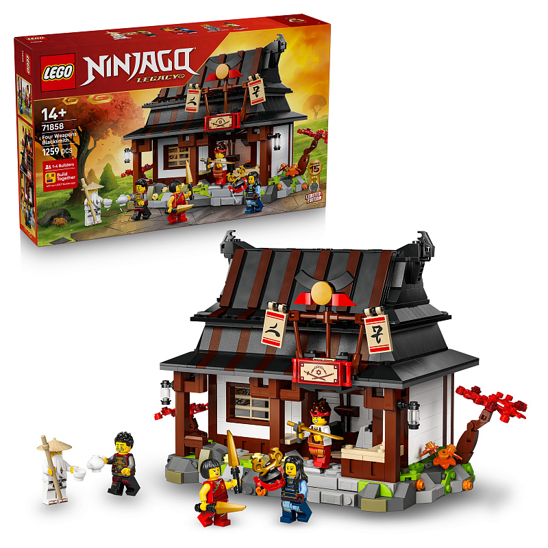 LEGO® NINJAGO® 71858 Négy Fegyver Kovácsműhely, 15. évforduló