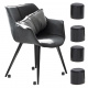 Szék láb védőkupakok 19 mm Fekete