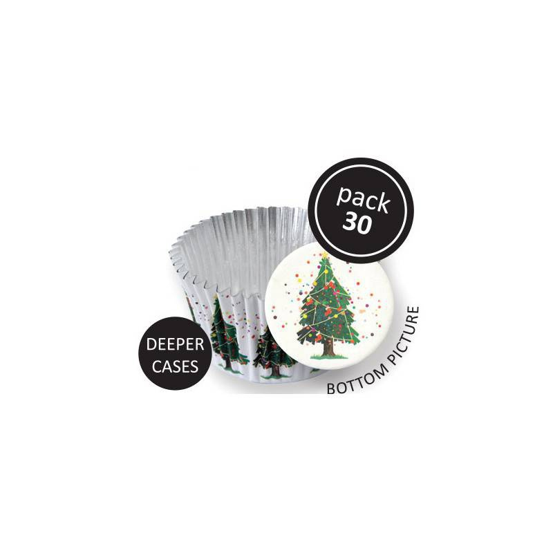 Muffin kosarak 30db KARÁCSONYI FÁJA - PME