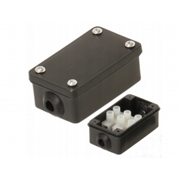 Elektromos elosztó doboz IP68 fekete