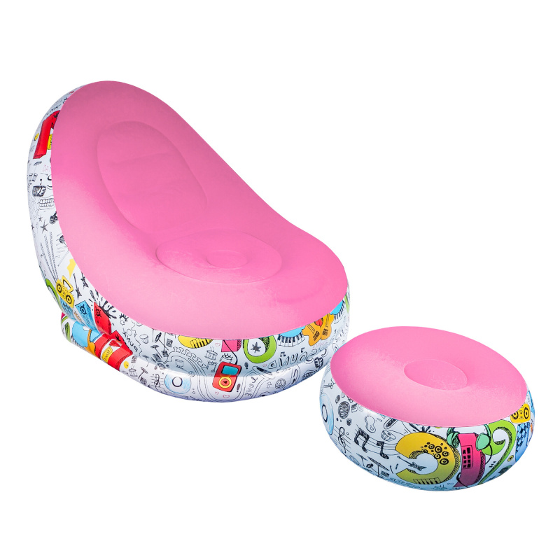 Aga Felfújható fotel lábtartóval DS2508