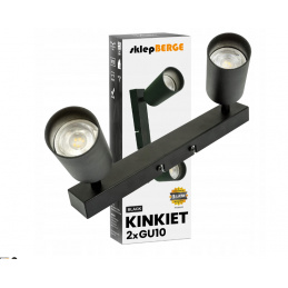 LED mennyezeti spotlámpa VIKI-X 2x GU10 - fekete