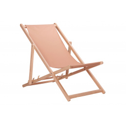 Aga Összecsukható fa napozóágy Világosbarna