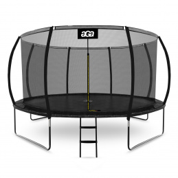 Aga SPORT EXCLUSIVE Trambulin 366 cm Fekete + védőháló + létra
