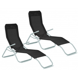 Aga 2x Kerti nyugágy SIESTA Fekete